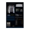 Manhattan Comfort Gramercy 2-Section Wardrobe Closet in Tatiana Midnight Blue 157GMC4